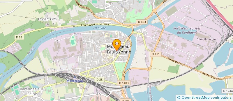 localisation de l'entreprise SARL PRIMHALL à MONTEREAU-FAULT-YONNE