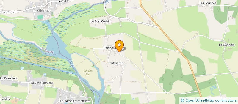 localisation de l'entreprise SARL PRIOUX à BAINS-SUR-OUST