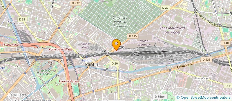 localisation de l'entreprise SARL PRIVILEGE (LE SERVICE)  PANTIN