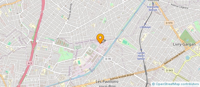 localisation de l'entreprise SARL PRIVILEGE PRODUCTION  LES PAVILLONS-SOUS-BOIS