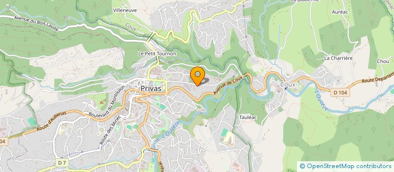 localisation de l'entreprise SARL PRIVOTEL à PRIVAS
