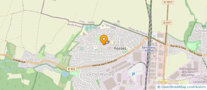 localisation de l'entreprise SARL PRO BATI  FOSSES