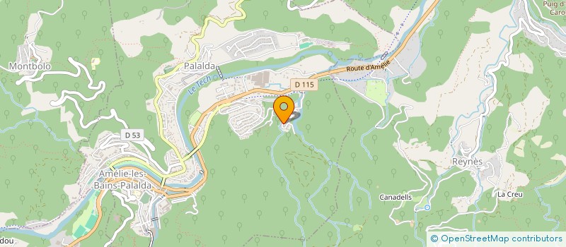 localisation de l'entreprise SARL PRO'CLEAN à AMELIE-LES-BAINS-PALALDA