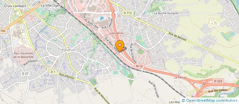 localisation de l'entreprise SARL PRO F M  TREGUEUX