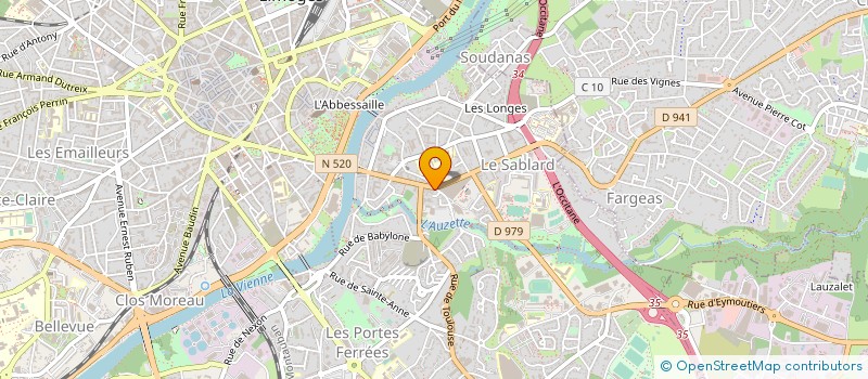 localisation de l'entreprise SARL PRO'NET 87 PARTICULIERS à LIMOGES