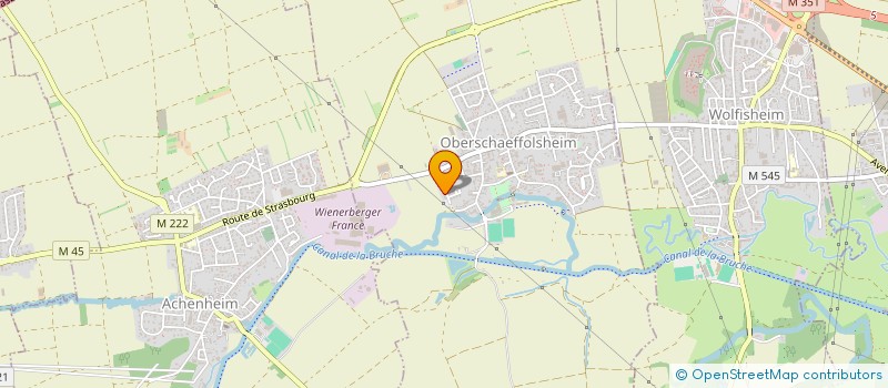 localisation de l'entreprise SARL PRO SANITAIRE  OBERSCHAEFFOLSHEIM