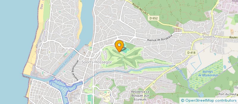 localisation de l'entreprise SARL PRO SHOP  SOORTS-HOSSEGOR