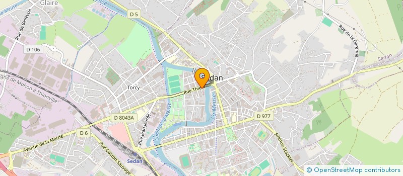 localisation de l'entreprise SARL PROCIMMO à SEDAN