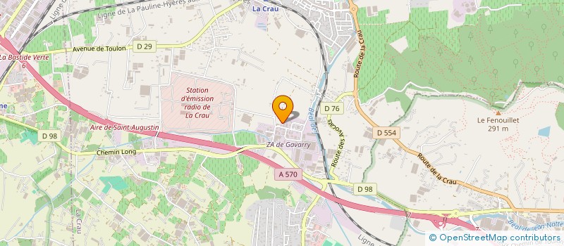 localisation de l'entreprise SARL PROCOBAT ELEC  LA CRAU