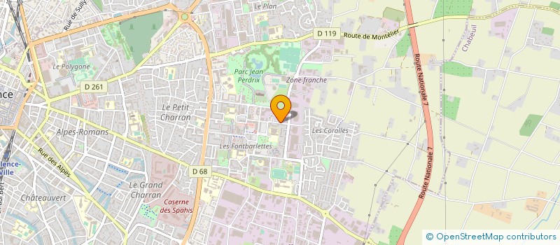 localisation de l'entreprise SARL PROCOMM  VALENCE