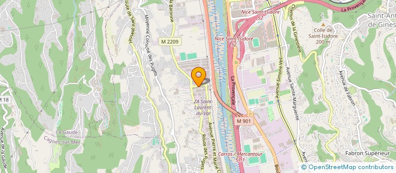 localisation de l'entreprise SARL PRODECAP à SAINT-LAURENT-DU-VAR