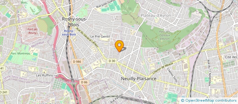 localisation de l'entreprise SARL PRODECO à ROSNY-SOUS-BOIS