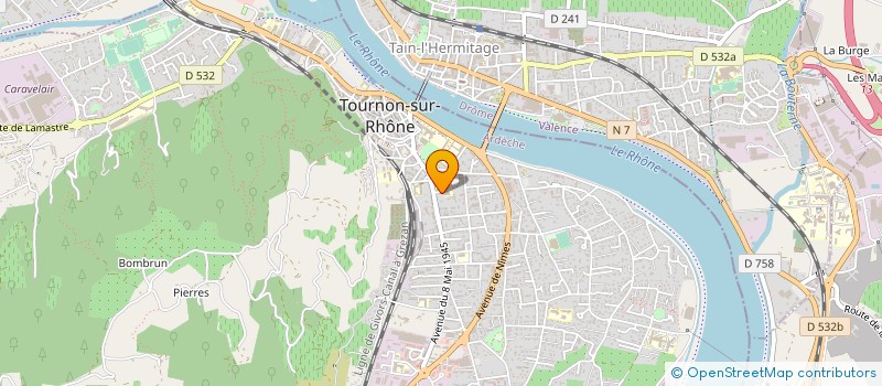 localisation de l'entreprise SARL PRODENTAIRE 07  TOURNON-SUR-RHONE