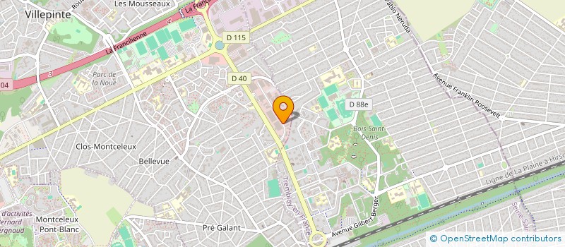 localisation de l'entreprise SARL PRODI-EST à VILLEPINTE