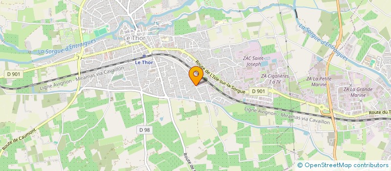 localisation de l'entreprise SARL PRODIP à LE THOR