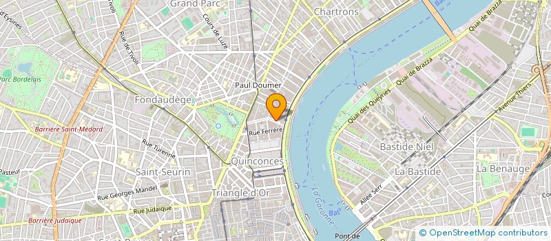 localisation de l'entreprise SARL PRODUITS ET TERROIRS 33 à BORDEAUX