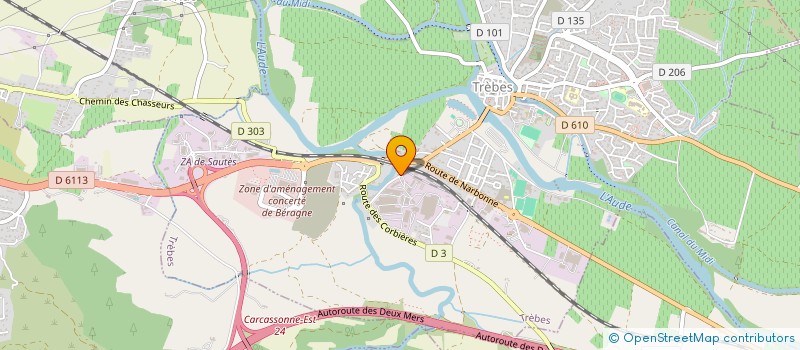 localisation de l'entreprise SARL PROFACADE  TREBES