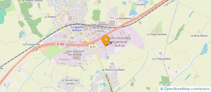 localisation de l'entreprise SARL PROFIL CONCEPT à LES ACHARDS