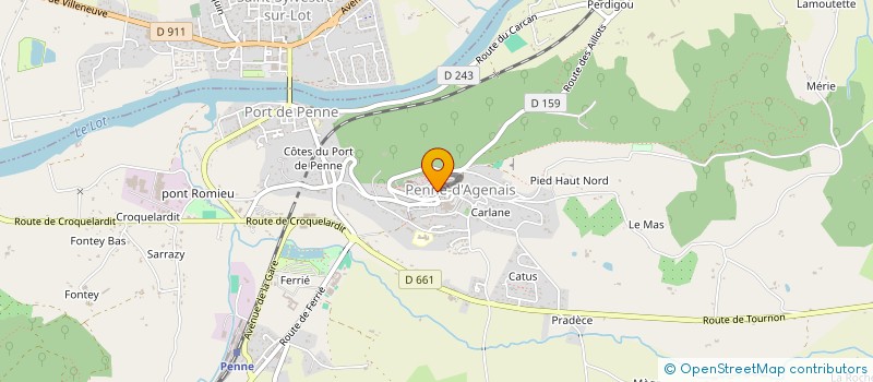 localisation de l'entreprise SARL PROFIL WEB  PENNE D'AGENAIS