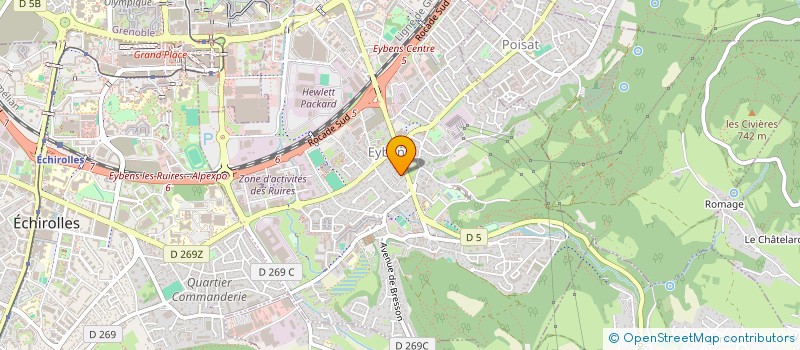 localisation de l'entreprise SARL PROGEVAL  EYBENS