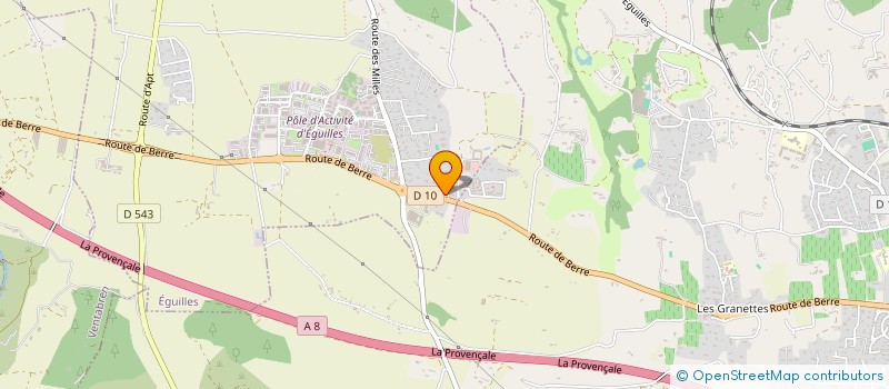 localisation de l'entreprise SARL PROJ'IMMO à EGUILLES