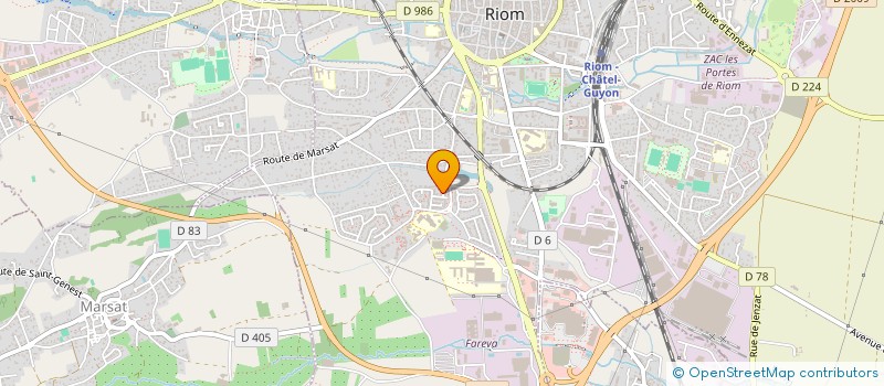 localisation de l'entreprise SARL PROJECT DESIGN à RIOM