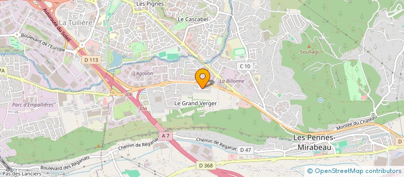 localisation de l'entreprise SARL PROJECTION ENDUITS FACADES à LES PENNES-MIRABEAU