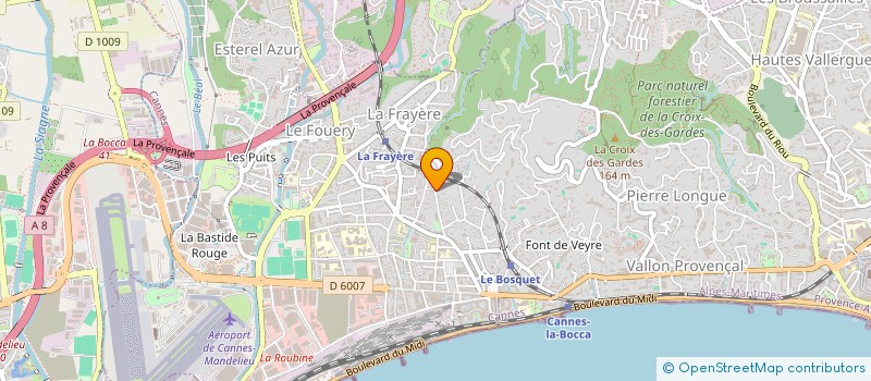 localisation de l'entreprise SARL PROLIFT à CANNES