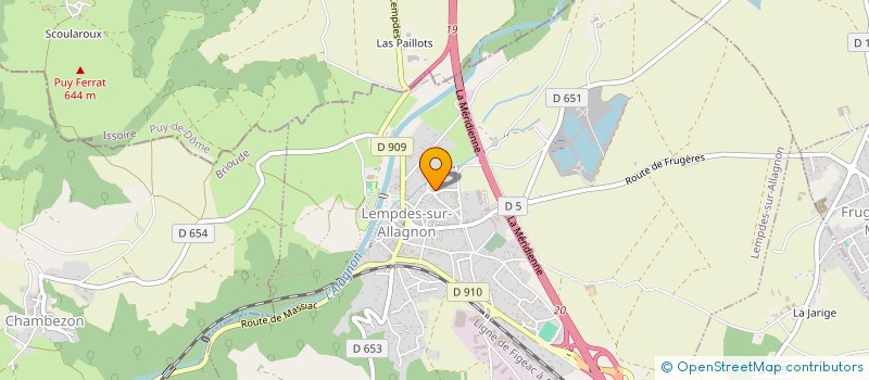 localisation de l'entreprise SARL PROMEYRAT à LEMPDES-SUR-ALLAGNON
