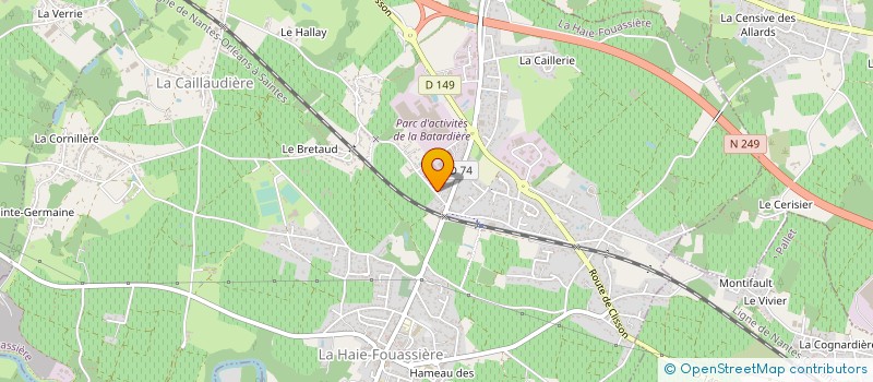 localisation de l'entreprise SARL PROMOSEREC à HAIE-FOUASSIERE (LA)