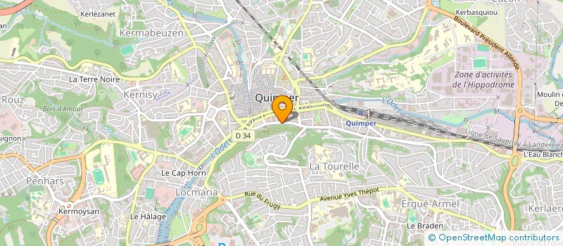 localisation de l'entreprise SARL PROMOTION HABITAT OUEST à QUIMPER