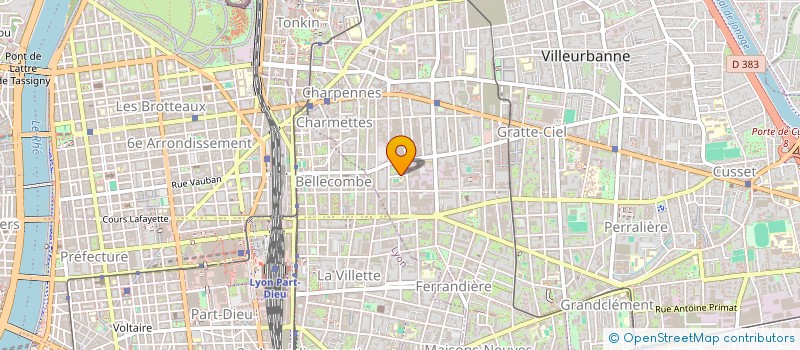 localisation de l'entreprise SARL PROMOTONE  VILLEURBANNE