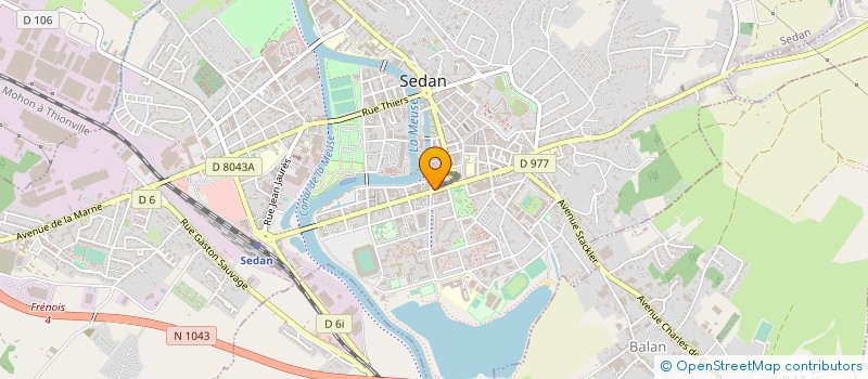 localisation de l'entreprise SARL PROSAV à SEDAN