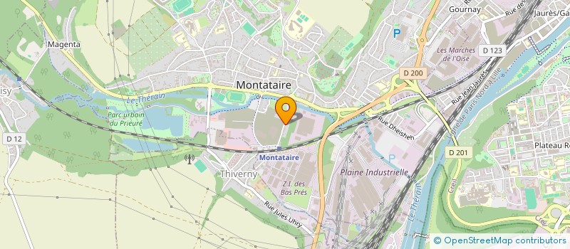 localisation de l'entreprise SARL PROTEC 1  MONTATAIRE