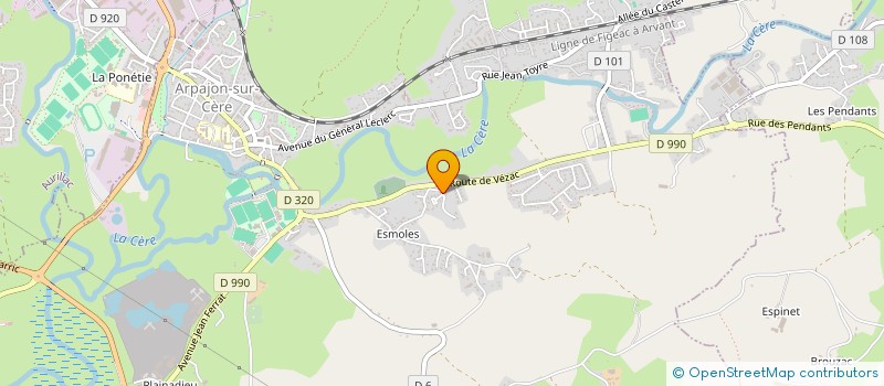 localisation de l'entreprise SARL PROTECALARME à ARPAJON-SUR-CERE