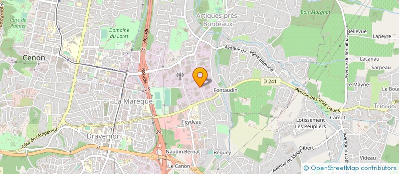 localisation de l'entreprise SARL PROTECH HABITAT à ARTIGUES-PRES-BORDEAUX