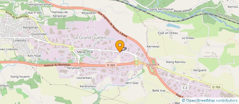 localisation de l'entreprise SARL PROTECMA à QUIMPER