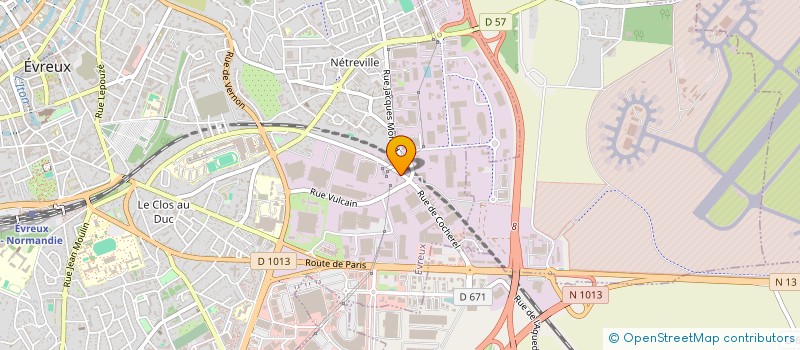 localisation de l'entreprise SARL PROTECT'EURE  EVREUX