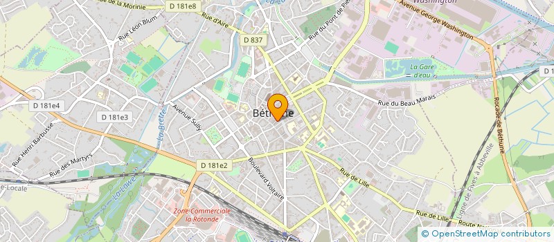localisation de l'entreprise SARL PROTHEA à BETHUNE