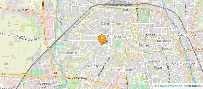 localisation de l'entreprise SARL PROTICS à TARBES