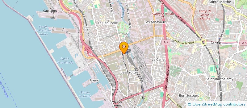 localisation de l'entreprise SARL PROVENCE CARDAN à MARSEILLE