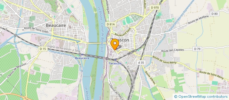 localisation de l'entreprise SARL PROVENCE CREATION  TARASCON