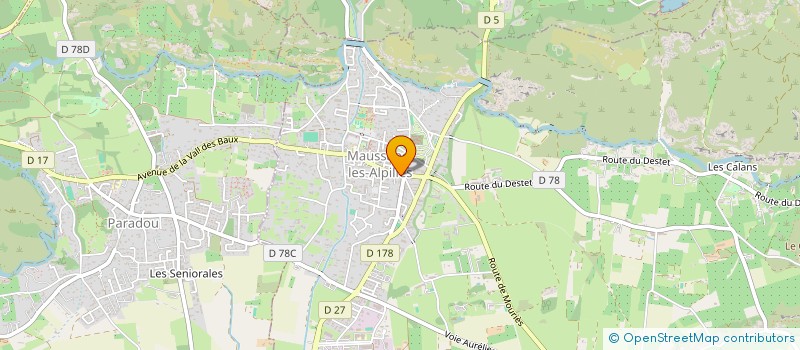 localisation de l'entreprise SARL PROVENCE DECORATION  MAUSSANE-LES-ALPILLES