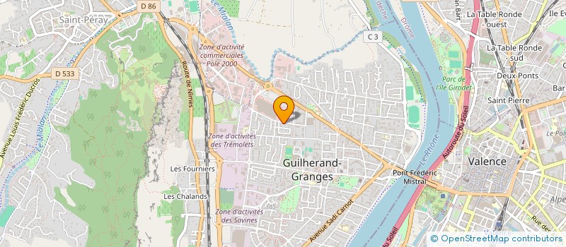 localisation de l'entreprise SARL  PROVENCE EN TOUS SENS...  GUILHERAND-GRANGES