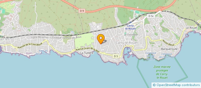 localisation de l'entreprise SARL PROVENCE NAVETTE  CARRY-LE-ROUET