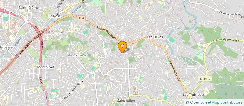 localisation de l'entreprise SARL PROVENCE PEINTURE à MARSEILLE