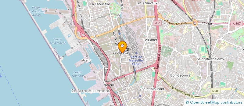 localisation de l'entreprise SARL PROVENCE PEINTURE à MARSEILLE