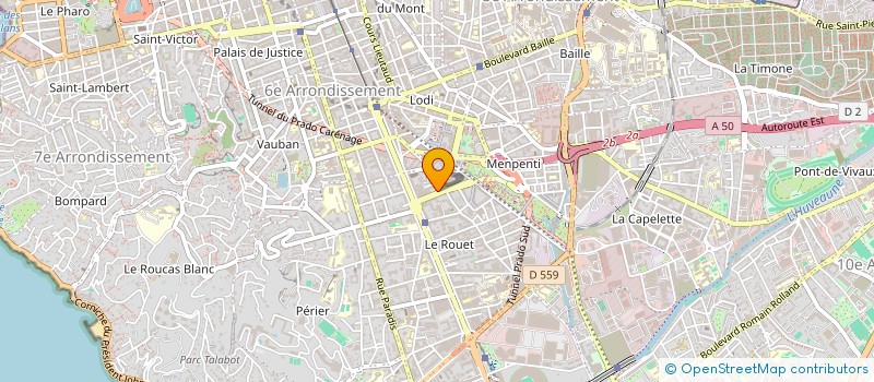 localisation de l'entreprise SARL PROVENCE PRESSING à MARSEILLE