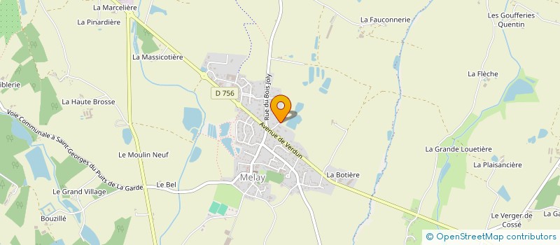 localisation de l'entreprise SARL PROVOST à CHEMILLE-EN-ANJOU