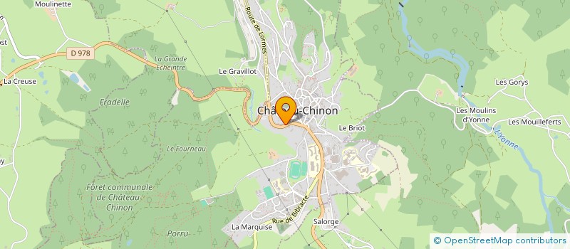 localisation de l'entreprise SARL PROVOST MASSE  CHATEAU-CHINON (VILLE)